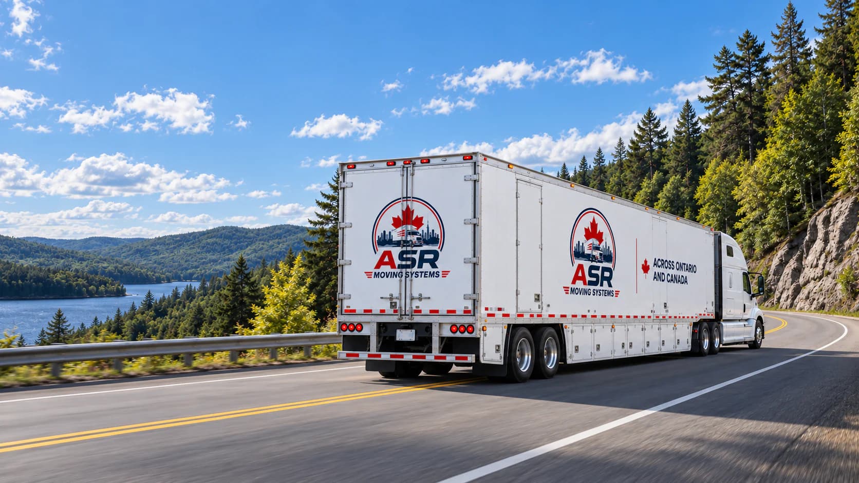 ASR Moving Systems truck serving routes across Ontario
